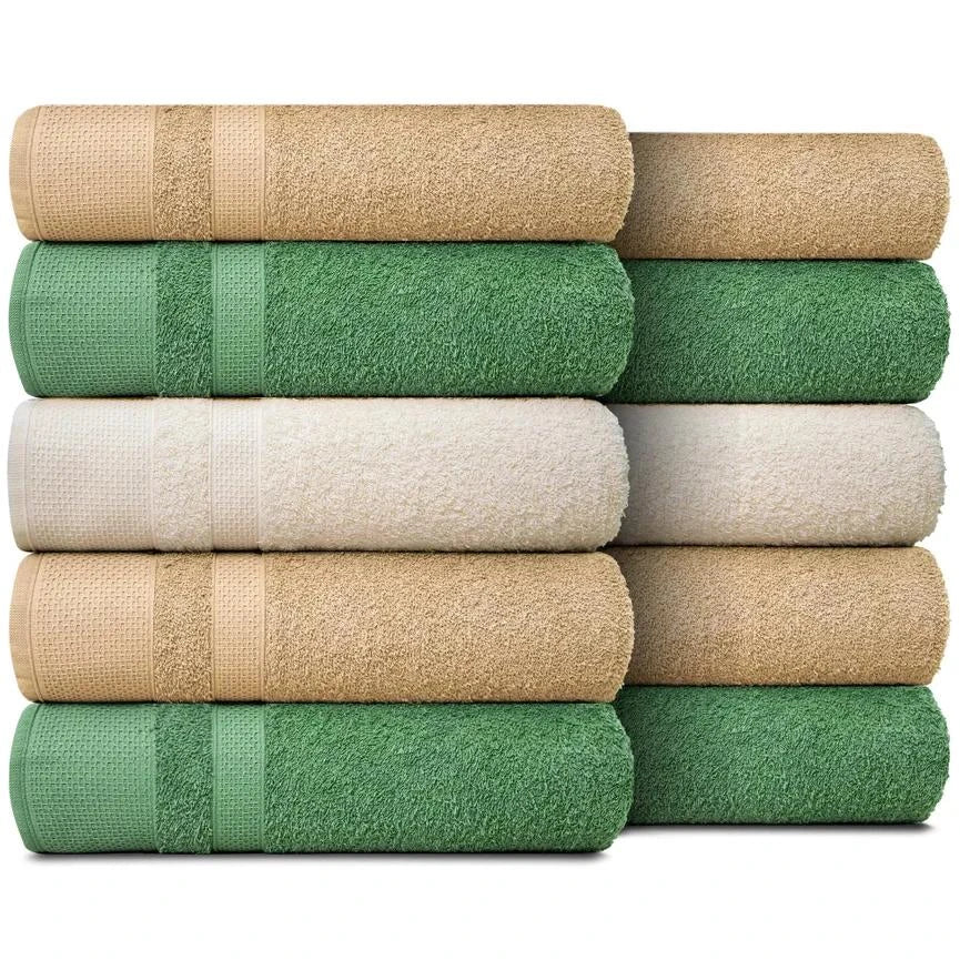 Kit 10 Toalhas de Banho Gigantes Paris 100% Algodão 80x150cm - 500g/m Masculino