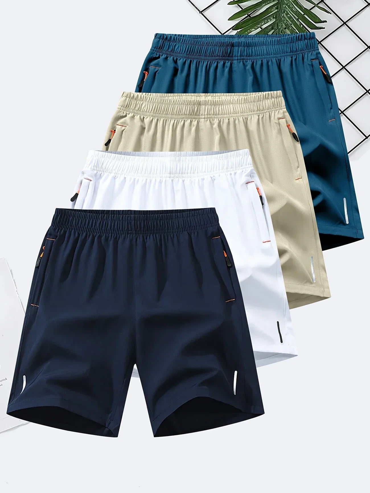 Super Liquidação - Kit Bermudas de Seda Premium Zalven - Compre 1 leve 4