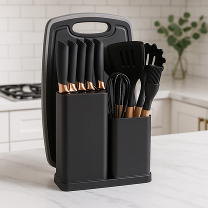 Kit Utensílios Elegance – Utensílios de Cozinha 19 Peças com 55% OFF