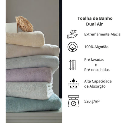 Jogo Banho Buddemeyer 05 Peças Dual Air Cotton 100% Algodão Cor Dual Air Branco