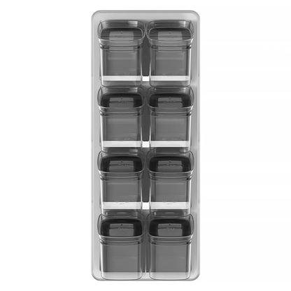 Organizador De Temperos 9pçs Gaveta Armário Cozinha Bambu
